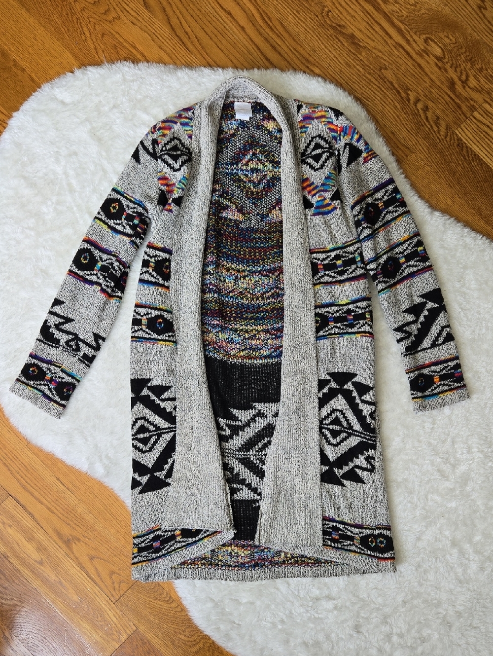 Northern Angel Aztec Cardigan Sweater, Womens Size Small